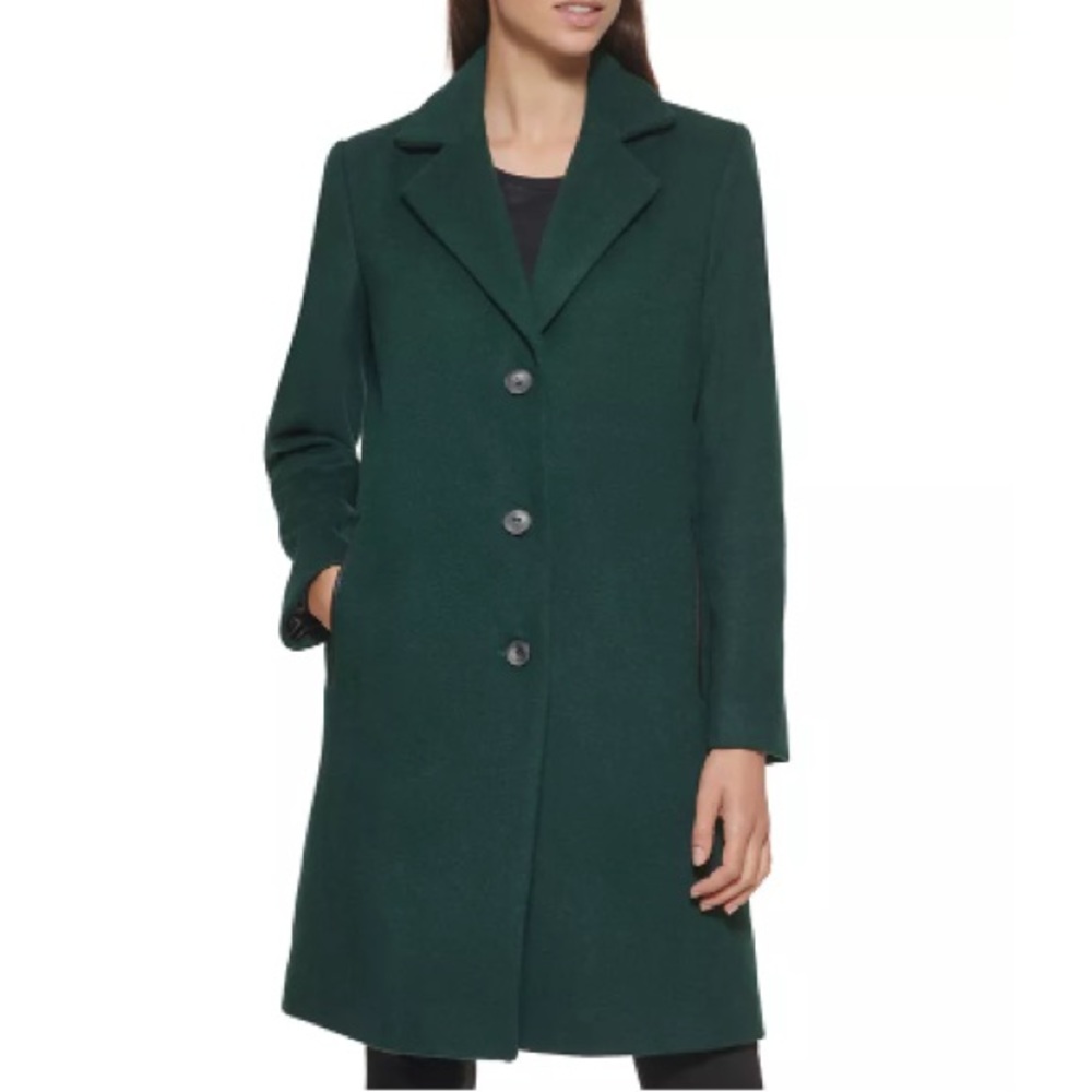 DKNY Emerald Petite Walker Coat